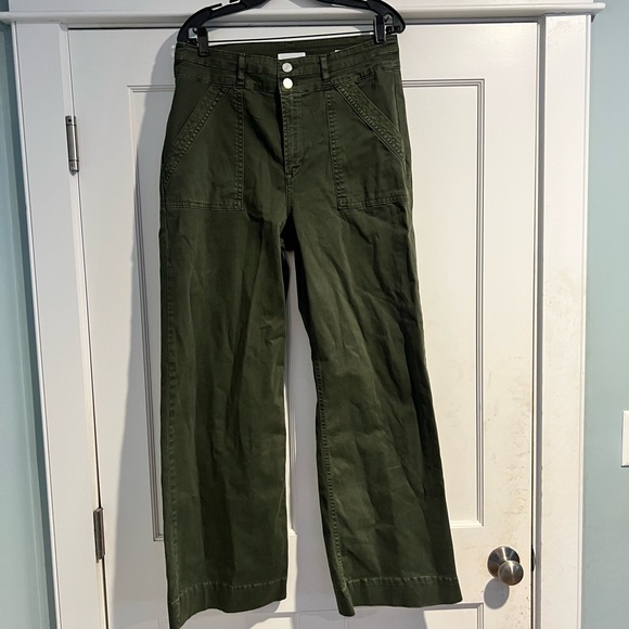 Frame Le Slim Olive Palazzo Denims - Sz. 31 - Picture 4 of 16